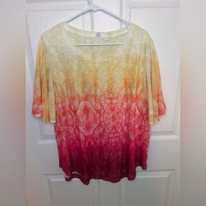 Colorful Ombre Blouse